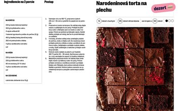 Narodeninová torta na plechu